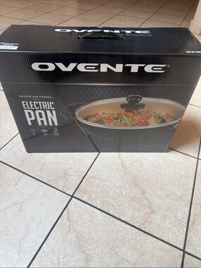 Ovente Electric Pan in Black - Multifunctional Nonstick Cookware